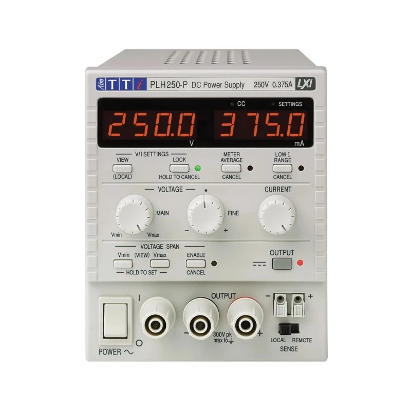 Aim-TTi Digital Bench Power Supply, 1-Output 0 V ac to 250 V, 94 W Power, 360 mA Max Current PLH250P