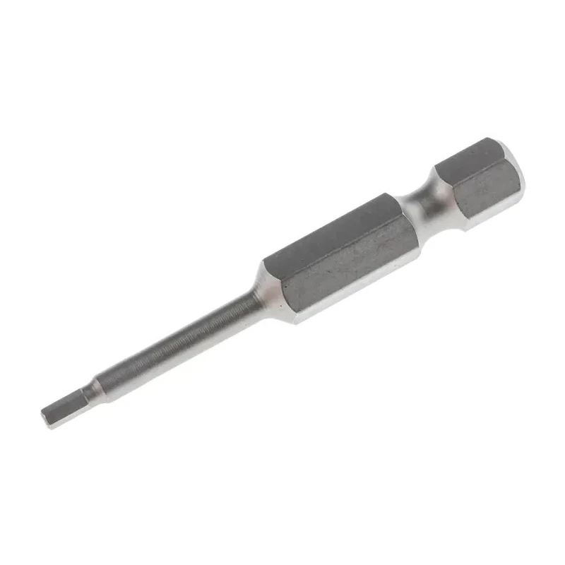 Wiha Hex Screwdriver Bit 6.35 mm Drive Size, 2 mm Tip Size, Chrome Vanadium Steel, 50 mm Overall Length 05302