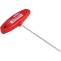 Wiha T Metric Hex Key, Hex Size 2.5 mm, Nickel Plated Chrome Vanadium Steel, Long Arm 126mm Length 00906