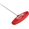 Wiha T Metric Hex Key, Hex Size 2.5 mm, Nickel Plated Chrome Vanadium Steel, Long Arm 126mm Length 00906