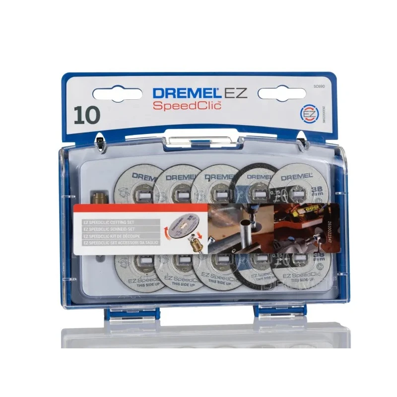 Dremel 11-Piece Multitool Accessory Set with EZ SpeedClic Mandrel for Use with Dremel Tools 2615S690JA