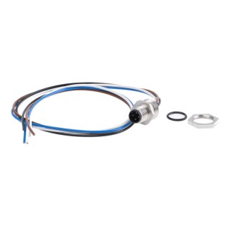 HARTING Sensor Actuator Cable Male 4 Way M12 to Unterminated 4 Way Free End, 500 mm, IP67, 250 V 21033111402