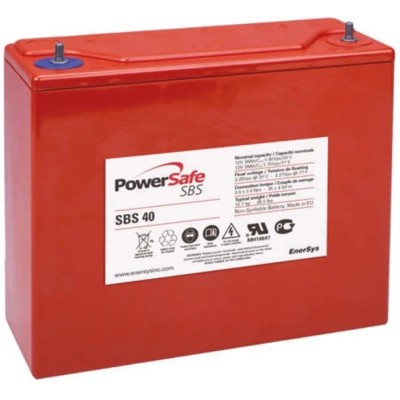 Enersys 12 V Sealed Lead Acid Battery, 38 Ah Capacity, Pure Lead Construction, Flame Resistant RSAMP3715