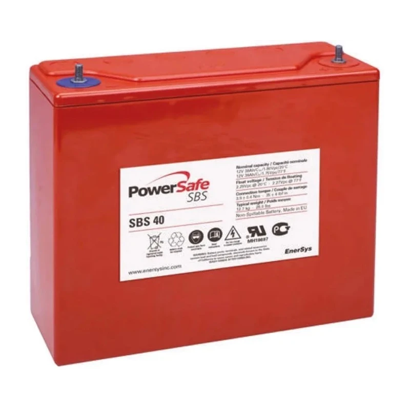 Enersys 12 V Sealed Lead Acid Battery, 38 Ah Capacity, Pure Lead Construction, Flame Resistant RSAMP3715