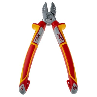 NWS Semi-Flush ESD Safe VDE/1000V Approved Steel Jaw Cable Cutter Side Cutter 160mm N1343-49-VDE-160-SB