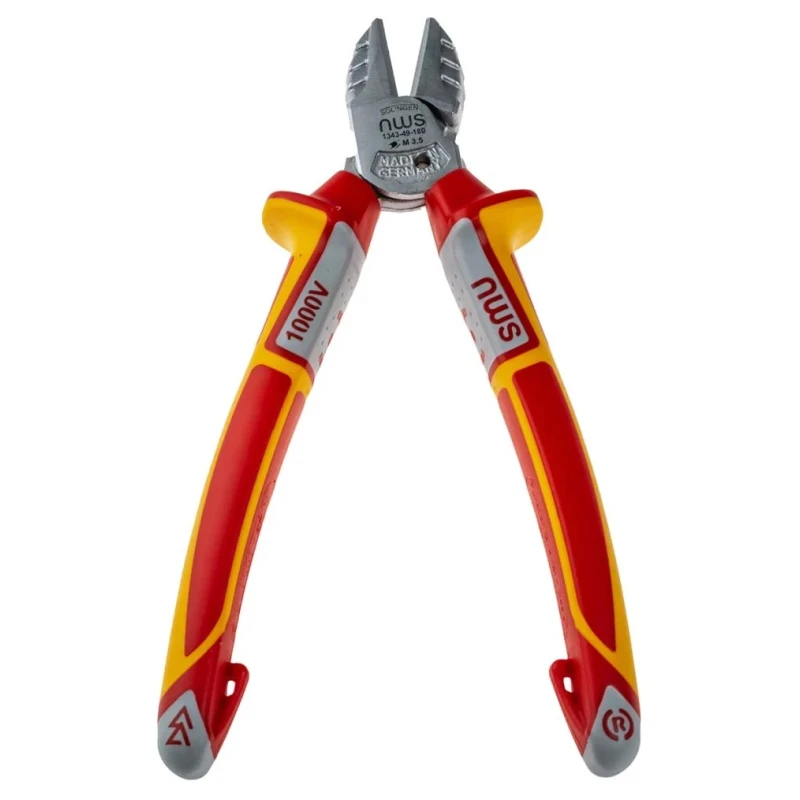 NWS Semi-Flush ESD Safe VDE/1000V Approved Steel Jaw Cable Cutter Side Cutter 160mm N1343-49-VDE-160-SB