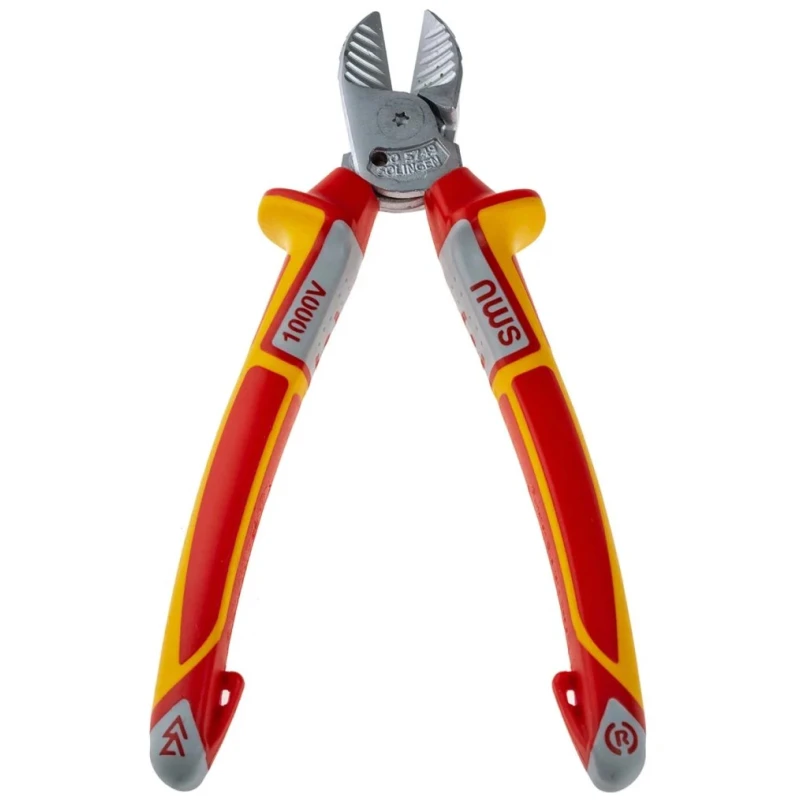 NWS Semi-Flush ESD Safe VDE/1000V Approved Steel Jaw Cable Cutter Side Cutter 160mm N1343-49-VDE-160-SB