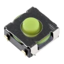 Omron IP67 Green Tactile Switch SPST 50mA 24 V dc Through Hole 