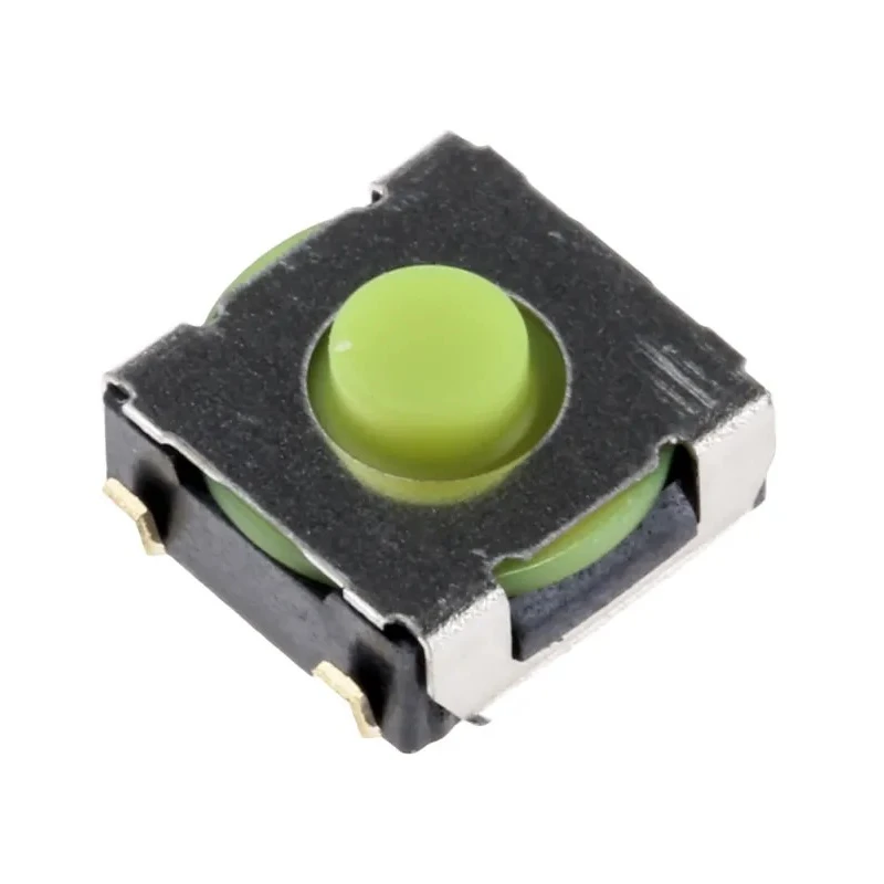 Omron IP67 Green Tactile Switch SPST 50mA 24 V dc Through Hole 