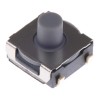 Omron Tactile Switch Blue Actuator 2.6 mm Stroke SPST 50mA 24 V DC Through Hole IP67