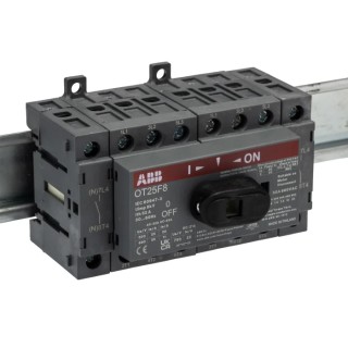 ABB 8-Pole Base Isolator Switch IP20 25A 9 kW OT25F8 1SCA104882R1001
