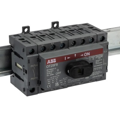 ABB 8-Pole Base Isolator Switch IP20 25A 9 kW OT25F8 1SCA104882R1001