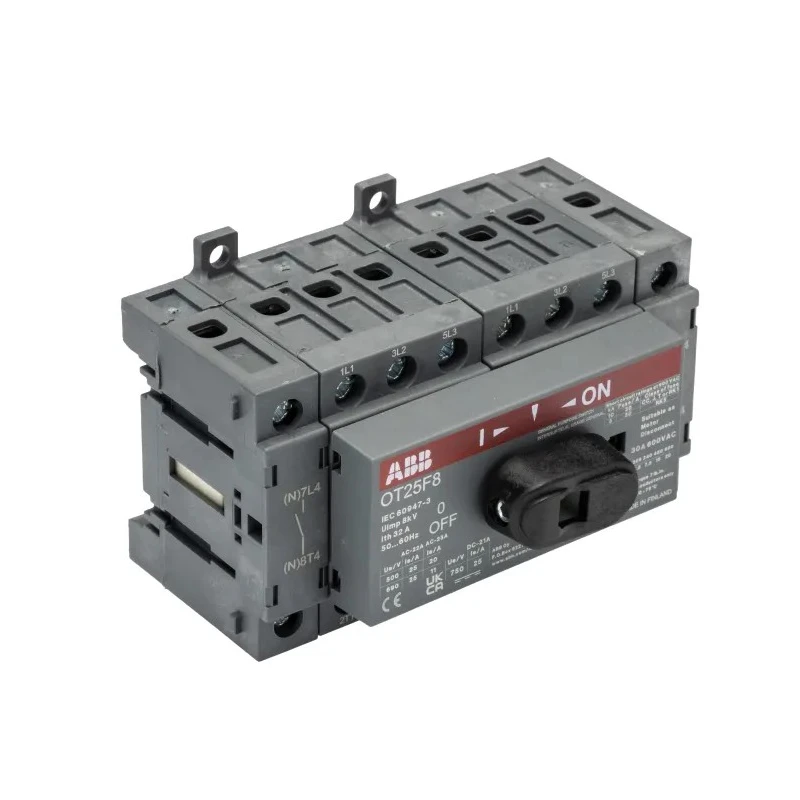 ABB 8-Pole Base Isolator Switch IP20 25A 9 kW OT25F8 1SCA104882R1001