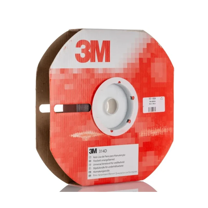 3M Very Fine Utility Cloth Sanding Roll Aluminium Oxide Abrasive P240 Grit Size 25m x 38mm 3M 314D P240 38MMX25M 5RLS/CTN