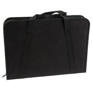 RS PRO Polyvinyl Chloride Tool Wallet 370 mm x 260 mm x 45 mm Zipper Closure Black 707-7262