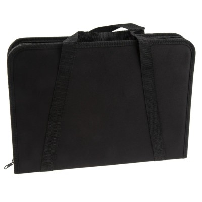 RS PRO Polyvinyl Chloride Tool Wallet 370 mm x 260 mm x 45 mm Zipper Closure Black 707-7262