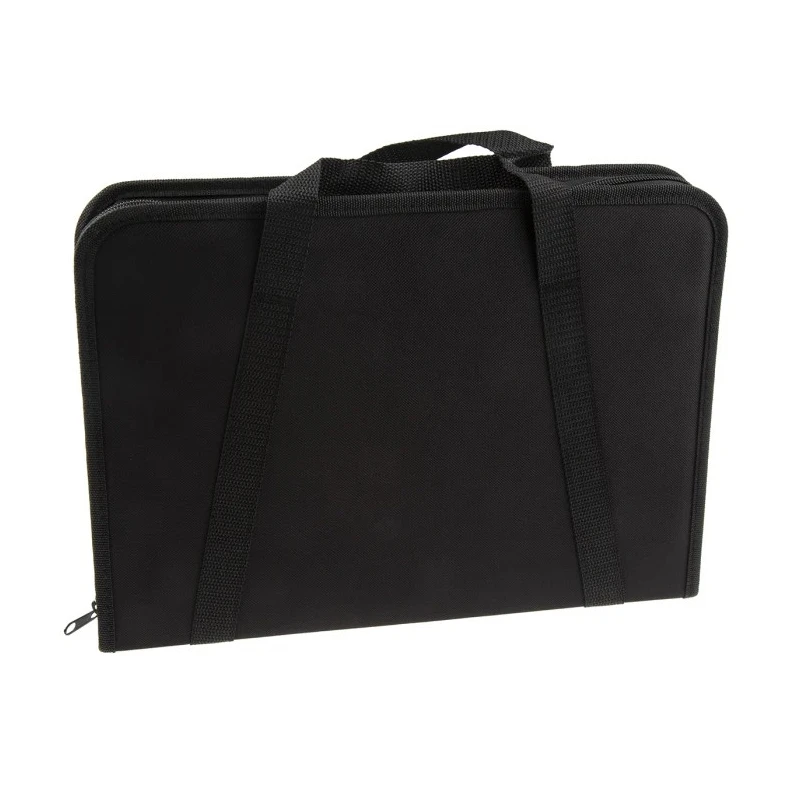RS PRO Polyvinyl Chloride Tool Wallet 370 mm x 260 mm x 45 mm Zipper Closure Black 707-7262