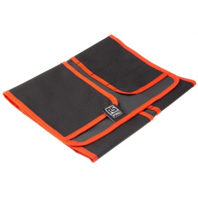 RS PRO Black Polyester Tool Roll 650 mm x 270 mm with 14 Pockets 707-7271