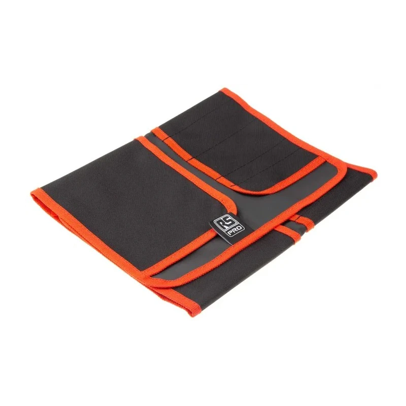 RS PRO Black Polyester Tool Roll 650 mm x 270 mm with 14 Pockets 707-7271