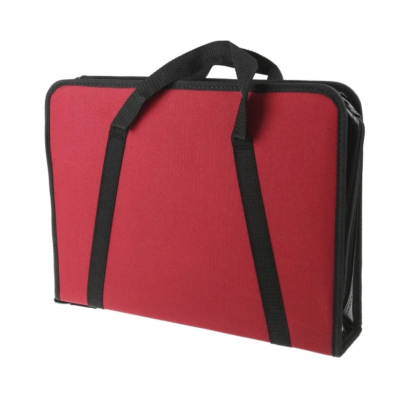 RS PRO Polyester Tool Wallet, Burgandy, Zipper Lock, 400 mm Length x 295 mm Width x 80 mm Depth 707-7265