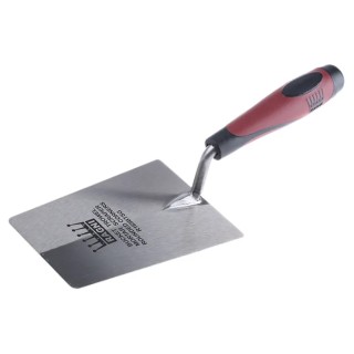 Ragni Pointing Bucket Trowel with Carbon Steel 165 mm Blade, Comfort Grip Wooden Handle R165BTSG