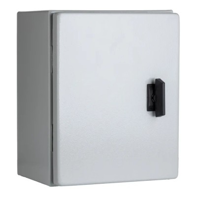 Schneider Electric Spacial CRN Series Steel Wall Box IP66 Grey 250 mm x 200 mm x 150 mm NSYCRN252150