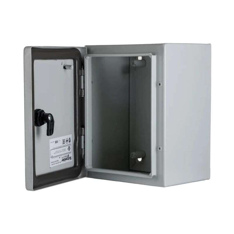 Schneider Electric Spacial CRN Series Steel Wall Box IP66 Grey 250 mm x 200 mm x 150 mm NSYCRN252150