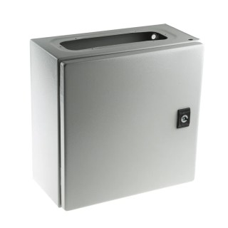 Schneider Electric Spacial CRN Series Steel Wall Box Enclosure IP66 Grey 300mm x 300mm x 150mm NSYCRN33150