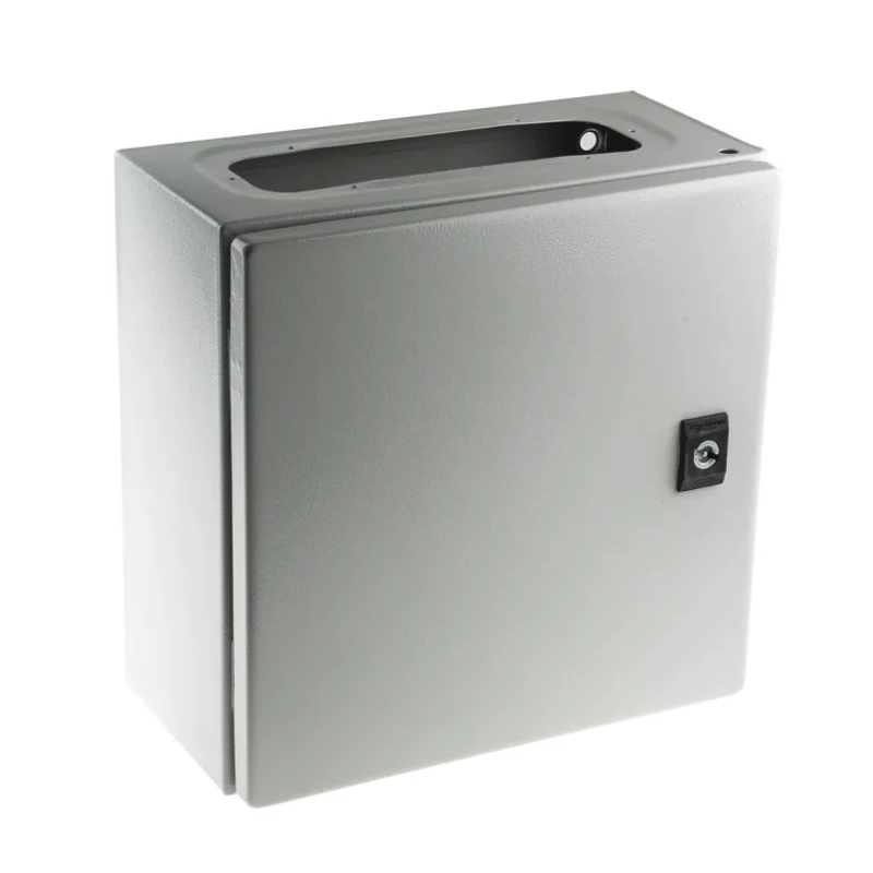Schneider Electric Spacial CRN Series Steel Wall Box Enclosure IP66 Grey 300mm x 300mm x 150mm NSYCRN33150
