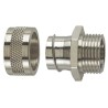 HellermannTyton Fixed External Thread Conduit Fitting, Nickel Plated Brass, 16 mm Nominal 166-31002 PCS16-FM-M16-NPB-ML
