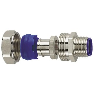 HellermannTyton Fixed Thread Compression Fitting Nickel Brass Polyamide 32 mm Nominal 166-32208 LTS32-FMC-M32-NPB/PA6-ML