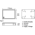 RALTRON 24MHz Clock Oscillator ±50 ppm CMOS TTL 4-Pin Surface Mount CO4305-24.000-EXT