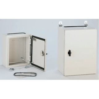 Schneider Electric Spacial CRN Series Steel Wall Box Enclosure IP66, IK10, 600 mm x 600 mm x 200 mm NSYCRN66200