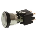 Schurter Illuminated Push Button Switch Latching Panel Mount, 19 mm Cutout, DPDT, Green LED, IP00 IP64 1241.6823.1122000