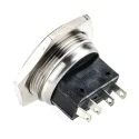 Bulgin Stainless Steel Vandal Resistant Push Button Switch Momentary SPST Flush Actuator Panel Mount IP66 25.8 mm MP0027