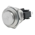 Bulgin Push Button Switch, Momentary Operation, Panel Mount, 19.2 mm Cutout, SPST Contact, IP66 Rated MP0031/2