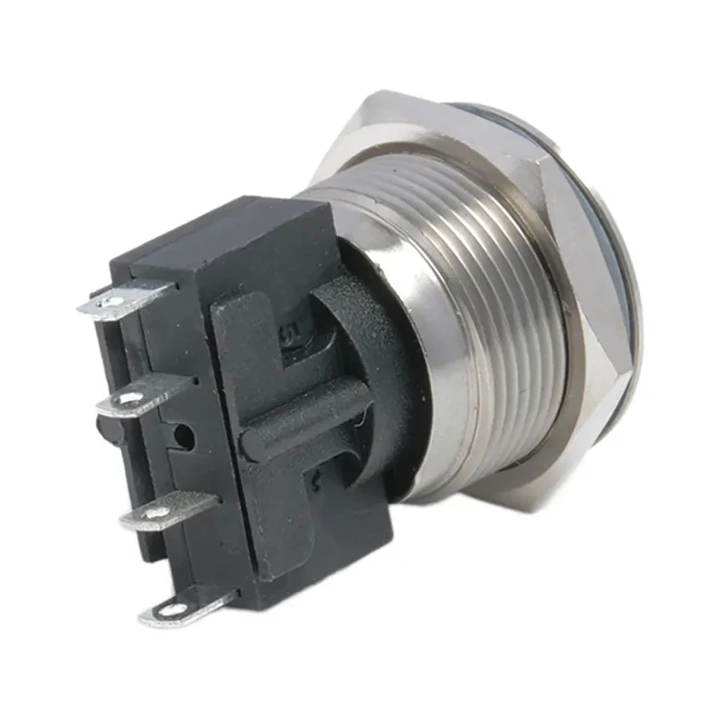 Bulgin Stainless Steel Vandal Resistant Push Button Switch Momentary SPST Panel Mount 19.2 mm Cutout IP66 MP0031/2