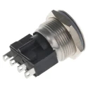 Bulgin Stainless Steel Vandal Resistant Momentary Push Button Switch Panel Mount 19.2 mm Cutout SPST IP66 MP0031/3