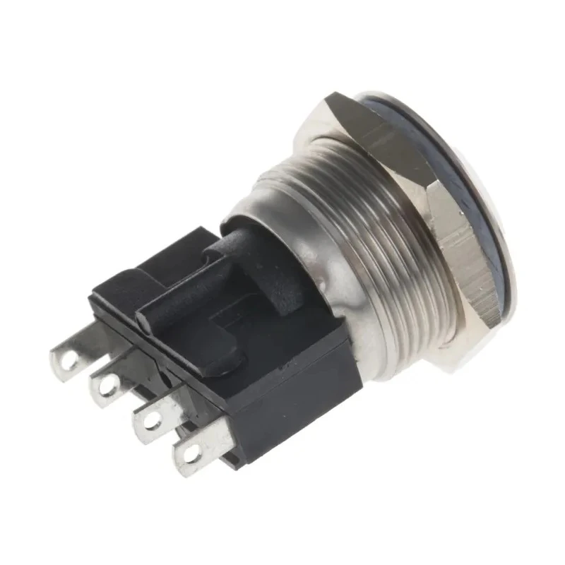 Bulgin Stainless Steel Vandal Resistant Momentary Push Button Switch Panel Mount 19.2 mm Cutout SPST IP66 MP0031/3