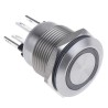 Bulgin Illuminated Momentary Push Button Switch Panel Mount 19.2 mm Cutout SPST Green Red LED IP66 24V MPI002