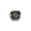 Bulgin MPI002 Series Illuminated Push Button Switch Momentary Panel Mount 19.2 mm Cutout SPST Green and Blue LED IP66 24V 