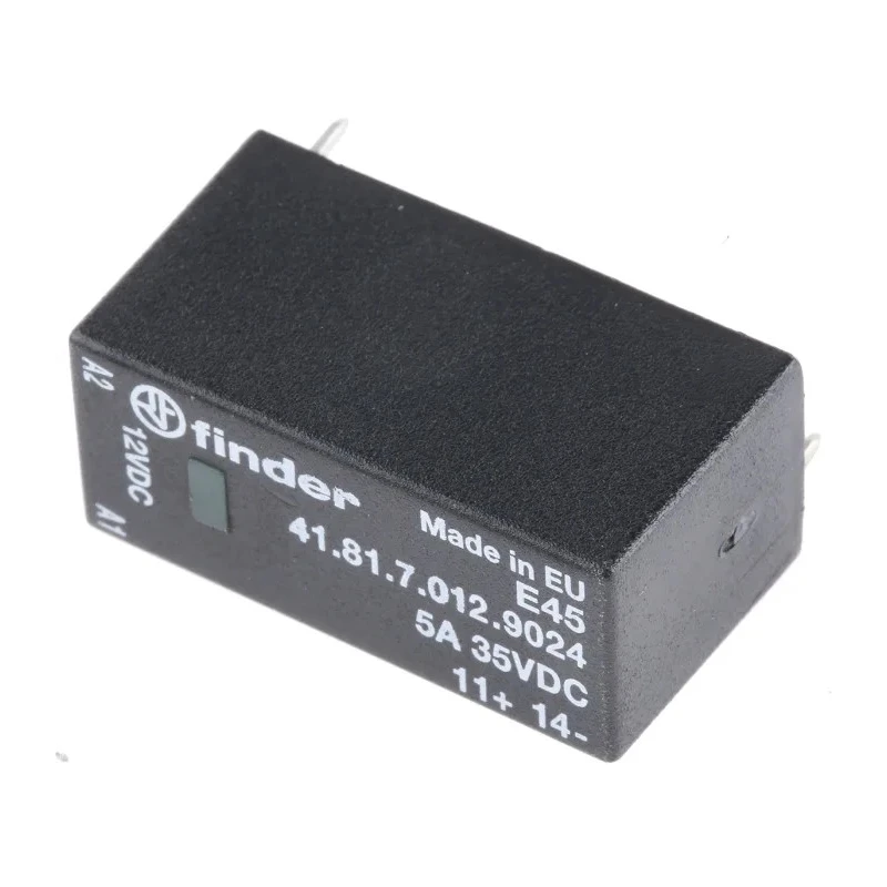Finder 41 Series Solid State Relay 5 A Load PCB Mount 24 V dc Load 17V dc Control 41.81.7.012.9024