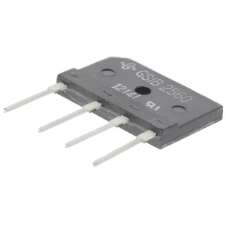 Vishay Bridge Rectifier 600 V 350 A 4-Pin Single GSIB2560-E3/45