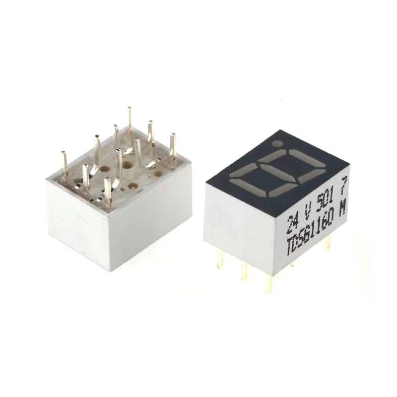 Vishay 1 7 Segment LED Display Cathode Green 6mcd Right Side 7mm TDSG1160