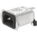 Schurter 250V AC 4A Panel Mount IEC Connector Male Quick Connect 5120.0003.0