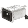 Schurter 250V AC 4A Panel Mount IEC Connector Male Quick Connect 5120.0003.0