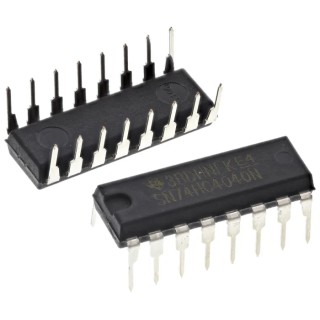 Texas Instruments Counter IC, 74HC4000 Series, Through Hole, Operating Voltage 2 to 6 V, Max Supply Voltage 6V SN74HC4040N