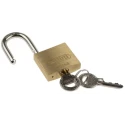 ABUS Brass Weatherproof Keyed Alike Padlock 6 mm Shackle Diameter, 22 mm Shackle Length, 4 mm Body Width XR006040K1