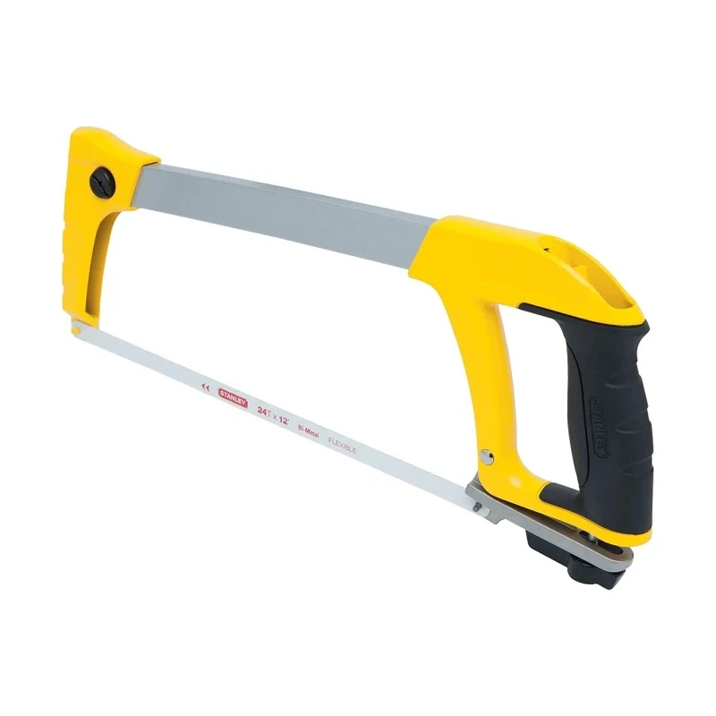 Stanley 300 mm 24 TPI Bi-Metal Blade Hacksaw with Bi-Material Handle 129518-171 D100