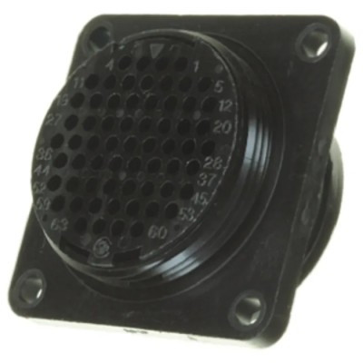 TE Connectivity Circular Connector 63 Contacts Panel Mount Socket Male CPC Series 205843-1